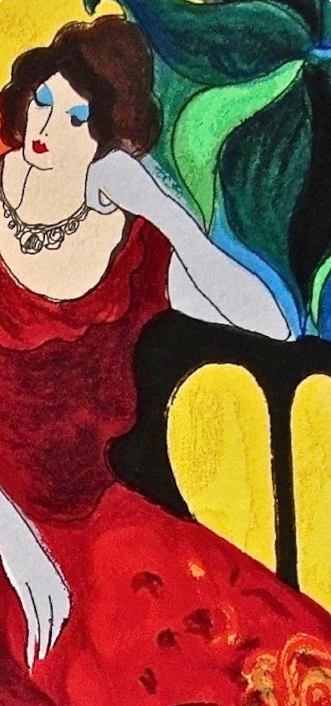 Tarkay Signed Silkscreen Tranquility Itzchak - 4