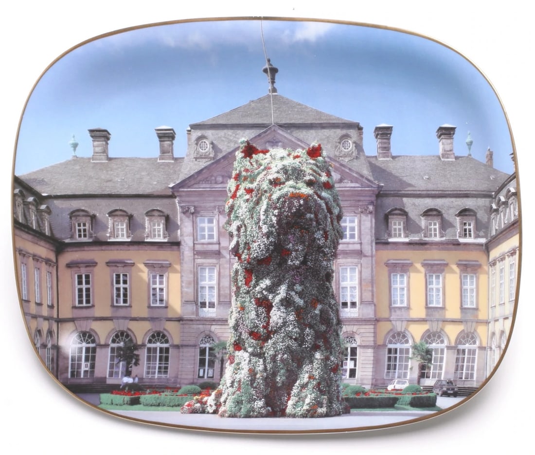 Puppy After Koons Gray 1992 Plate Pop Art 11 X 15 (1 of 4)