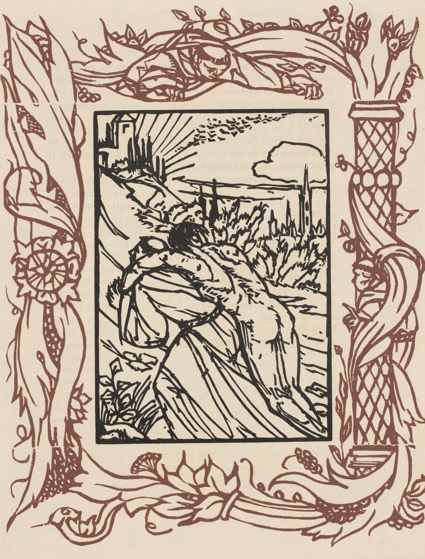 mile Bernard, Composition (Morane, No. 100), Les Petites Fleurs de St. Franoise, Woodcut (1 of 10)