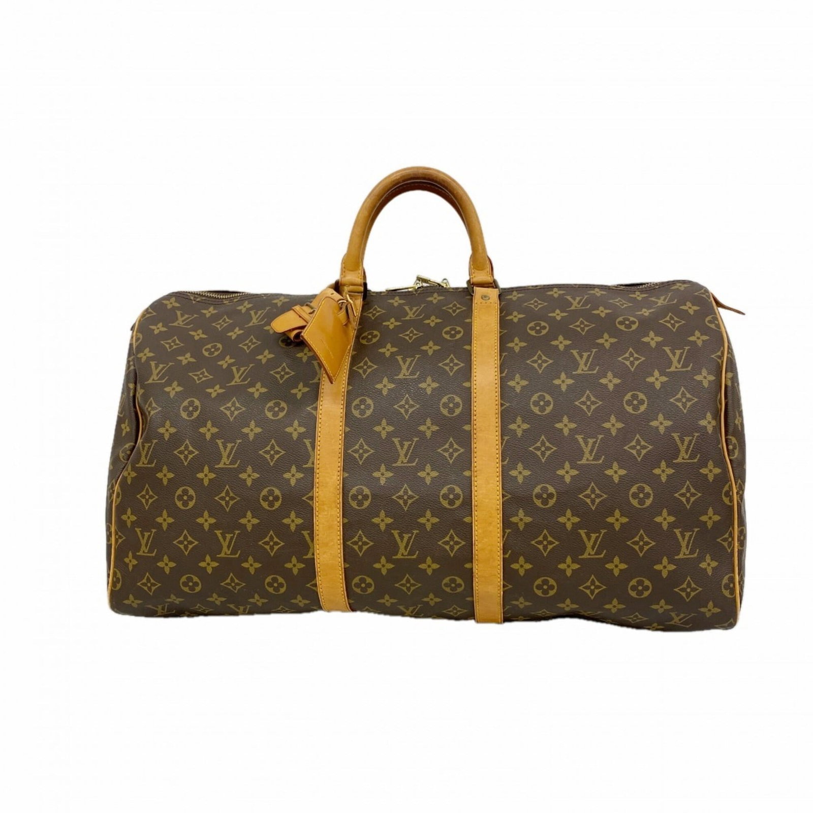 Boston Bag By Louis Vuitton: Boston Bag By Louis Vuitton Brown Louis Vuitton Boston bag with classic dimensions and timeless design. The iconic monogram pattern adds a touch of sophistication to this stylish accessory. A