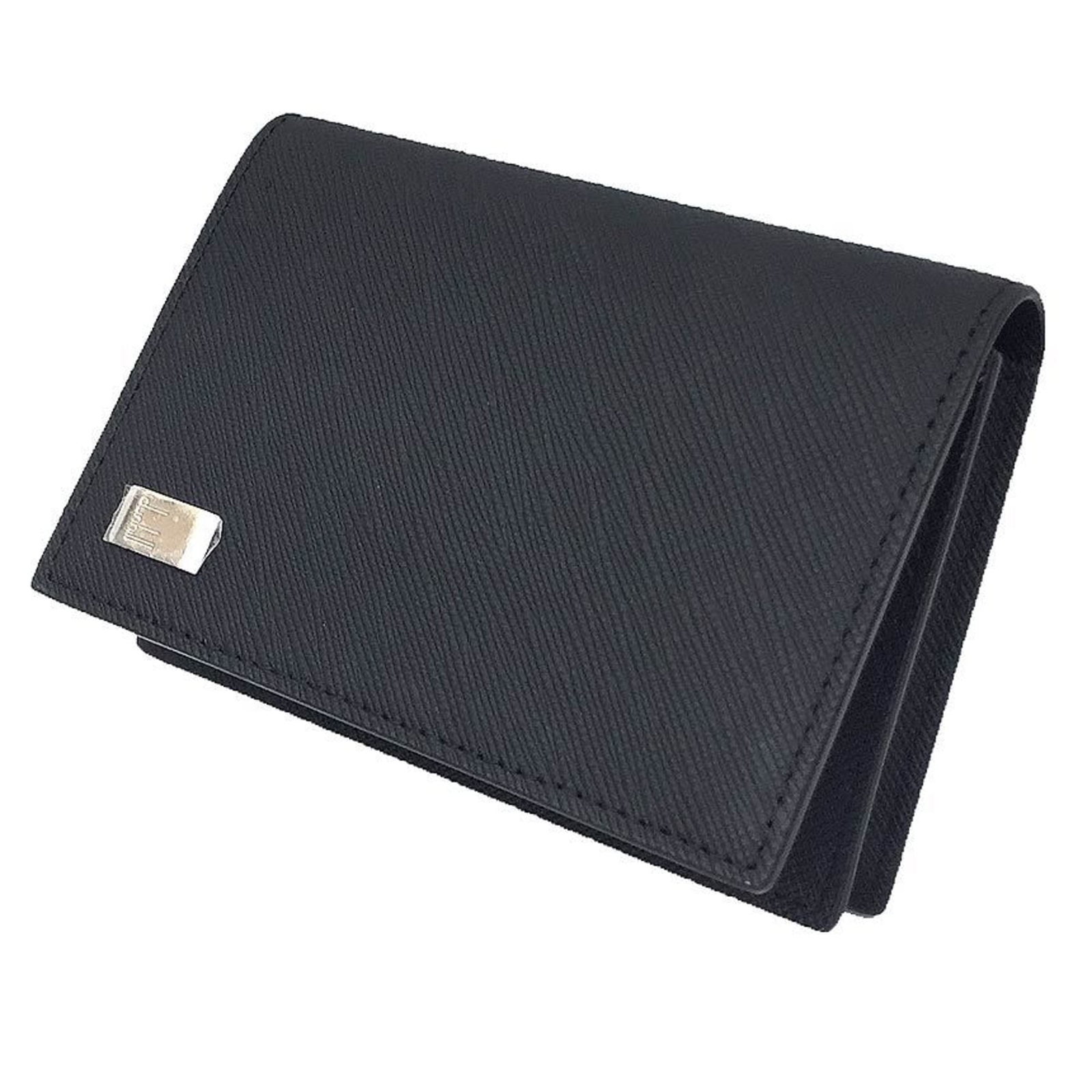 Business Card Case PVC: Business Card Case PVC The Dunhill Business Card Case PVC is made from durable PVC material, measuring 10.8cm x 7cm x 1.5cm. It comes in a sleek black color and includes a box and guarantee card for a