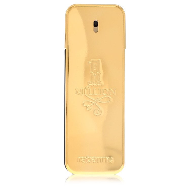 1 Million by Paco Rabanne Eau De Toilette Spray (Tester) 3.4 oz: 1 Million by Paco Rabanne Eau De Toilette Spray (Tester) 3.4 oz Tester size, 3.4 oz, of Paco Rabanne's iconic 1 Million Eau De Toilette Spray, inspired by a 1967 metallic dress worn by singer Franoise