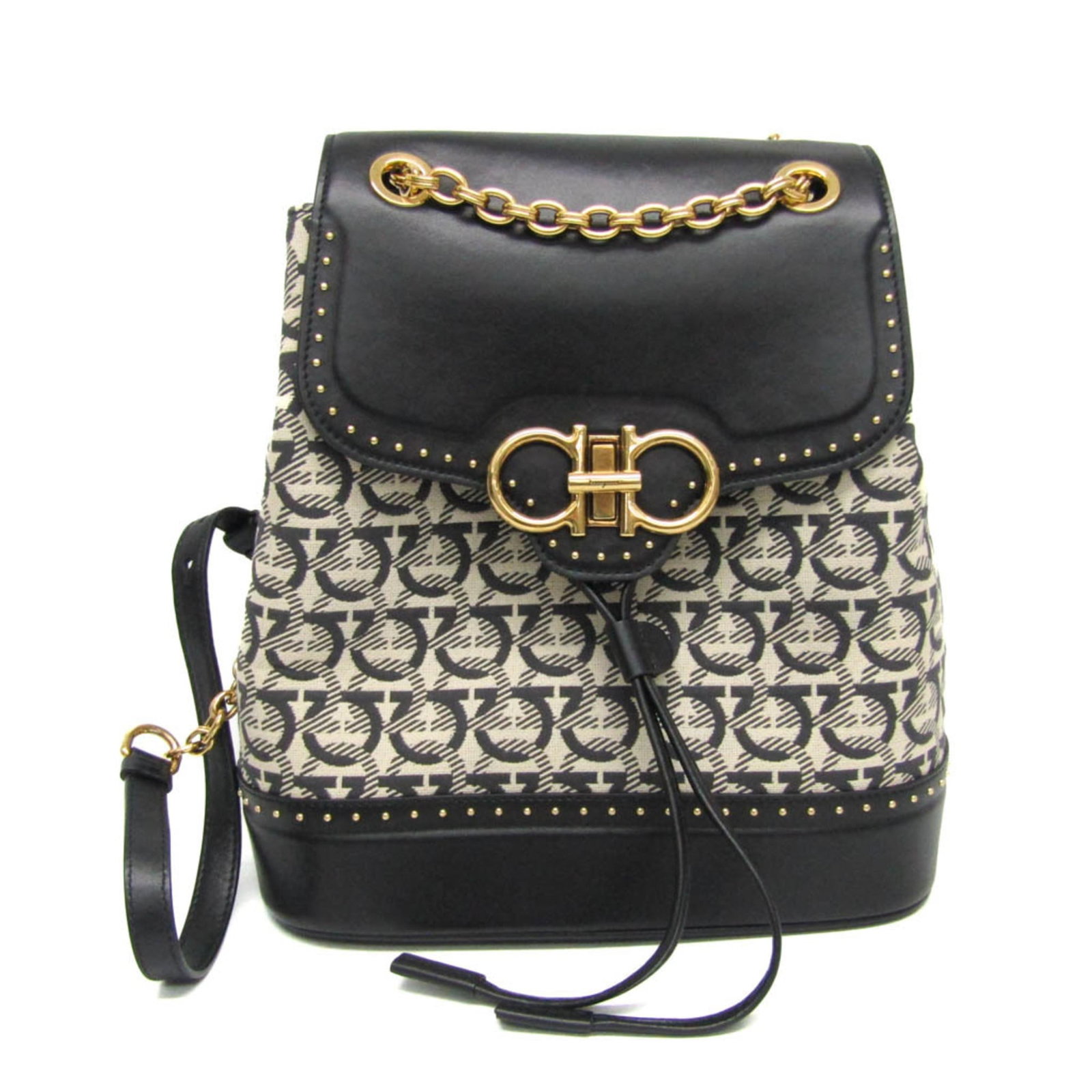 Salvatore Ferragamo Backpack Leather Canvas (1 of 11)
