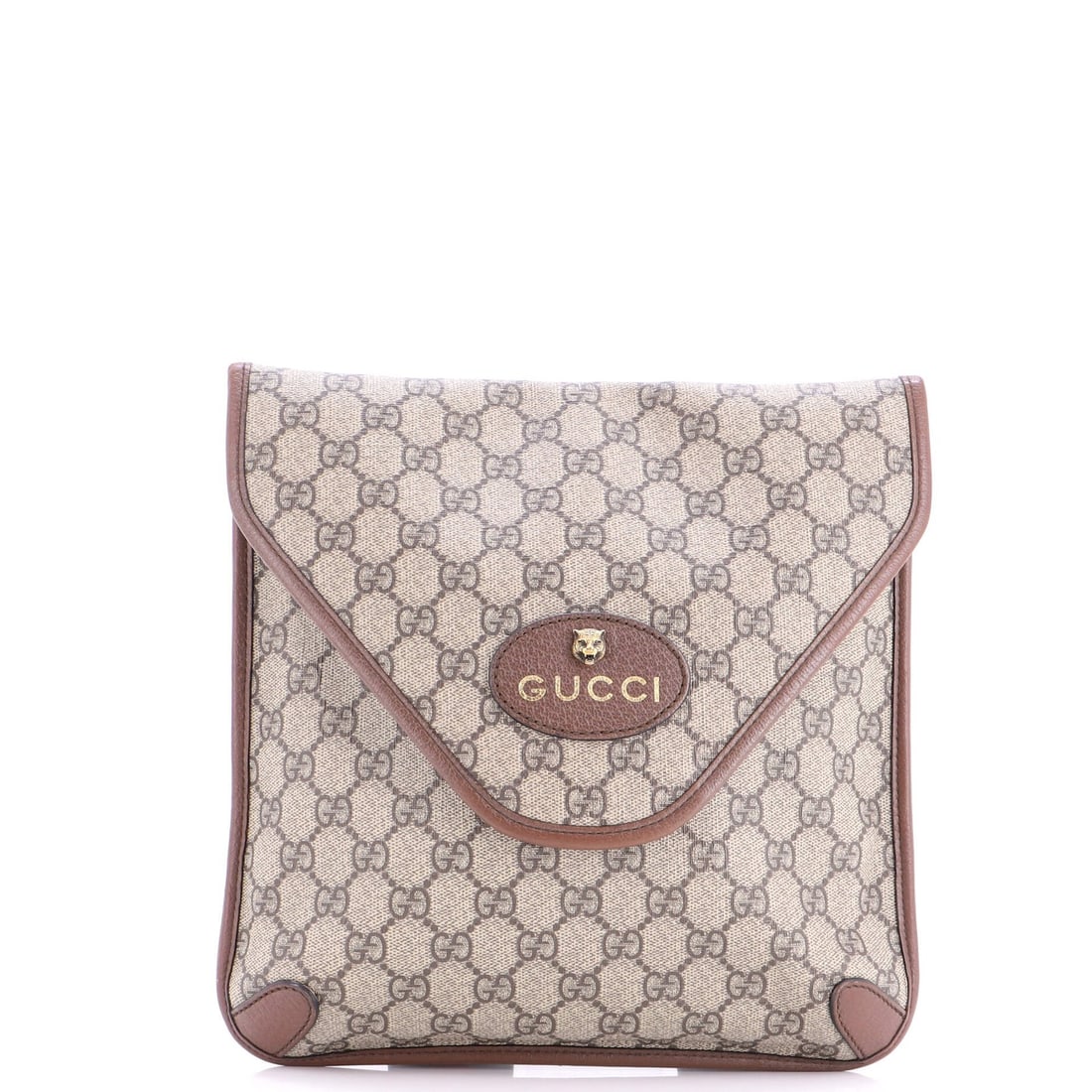 Coated canvas medium Gucci messenger envelope vintage neo GG (1 of 6)