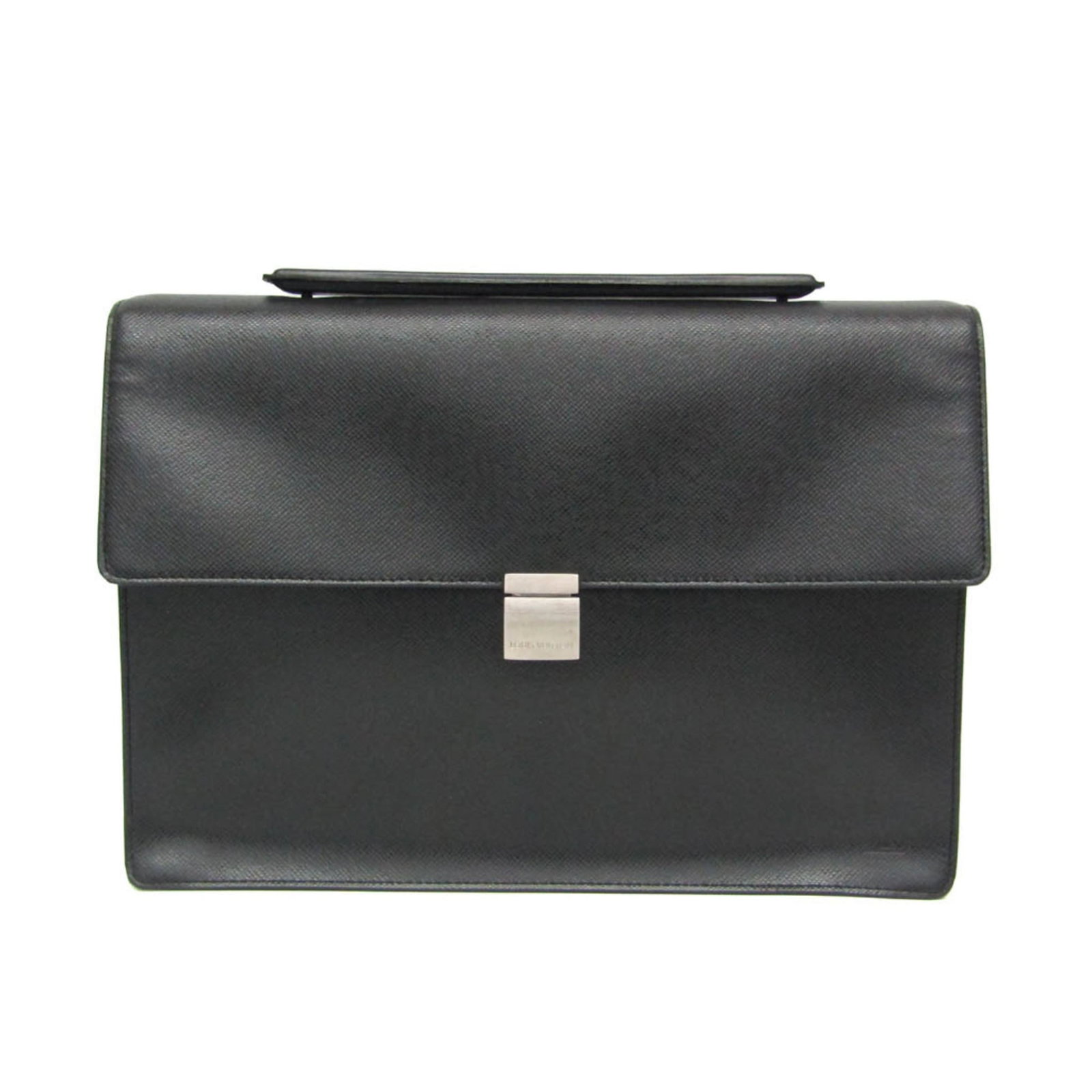 Taiga leather briefcase by Louis Vuitton: Taiga leather briefcase by Louis Vuitton Taiga leather briefcase by Louis Vuitton, featuring Ardoise color and matte silver hardware. This Porte-Document Angara M30772 briefcase boasts an open pocket