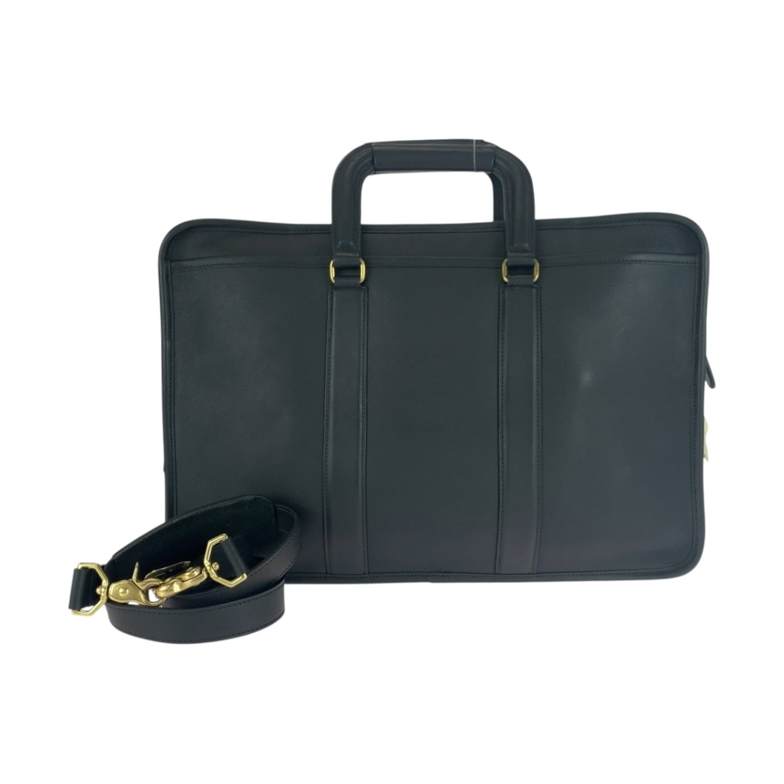 Handbag briefcase leather shoulder bag coach (1 of 10)