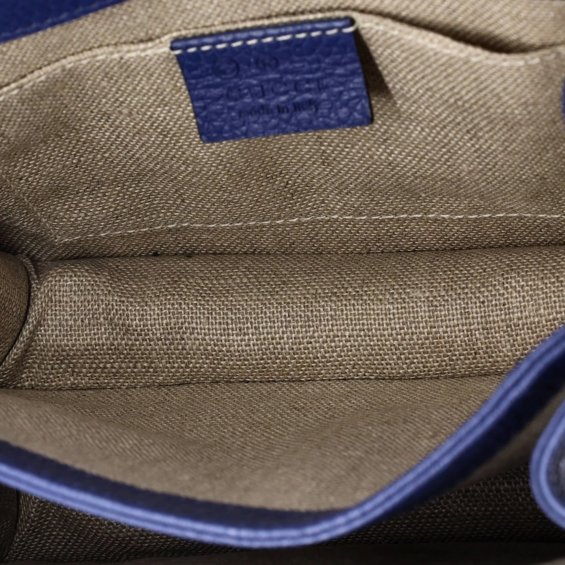Small leather bag interlocking shoulder Gucci - 5