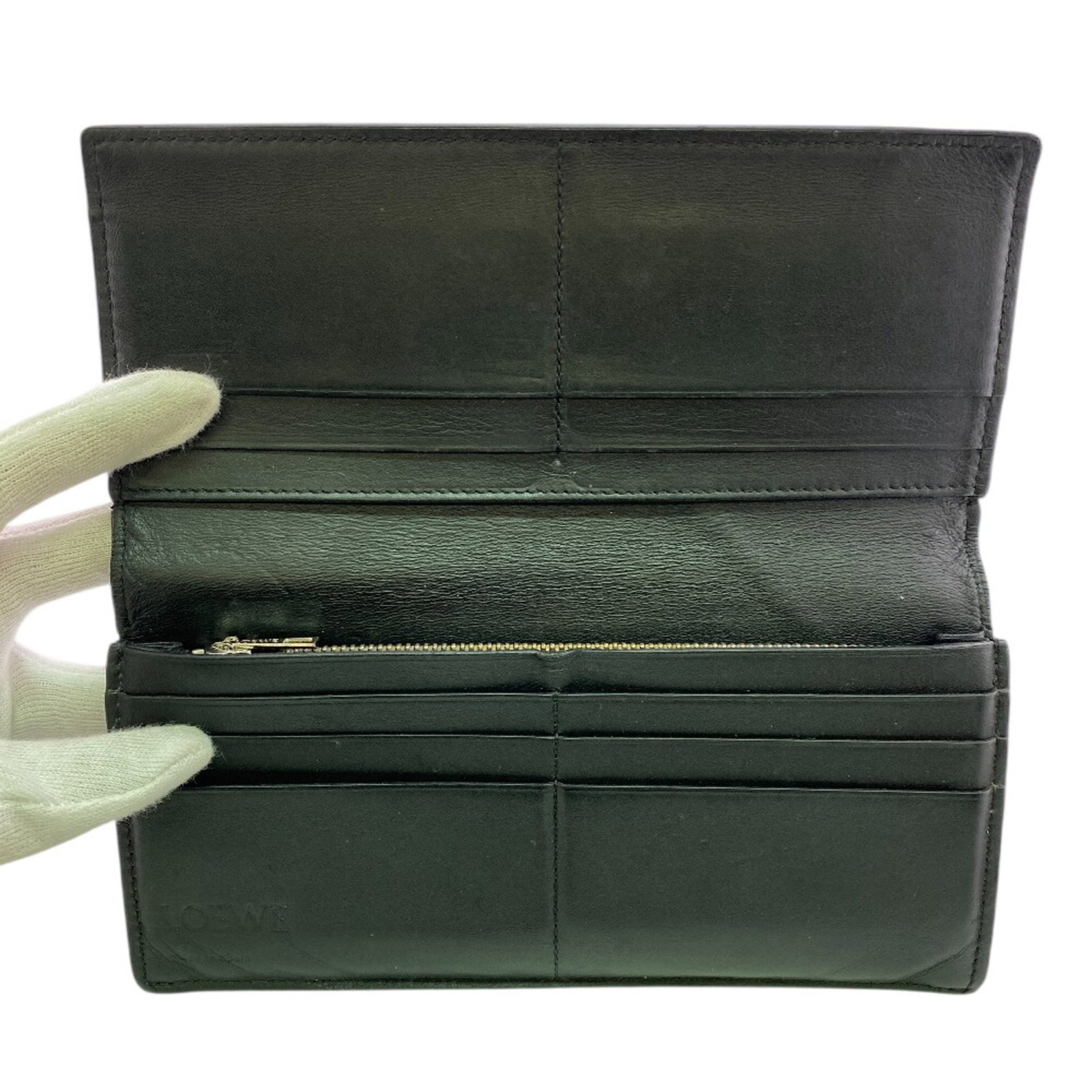 Long Wallet Bi Fold Leather - 6