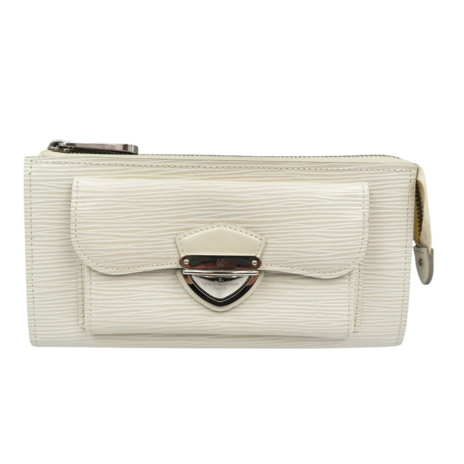 Louis Vuitton Epi Leather Coin Purse: Louis Vuitton Epi Leather Coin Purse The Louis Vuitton Epi Leather Coin Purse boasts sleek, modern design with its Off White color and signature LV monogram pattern. Made from high-quality Epi
