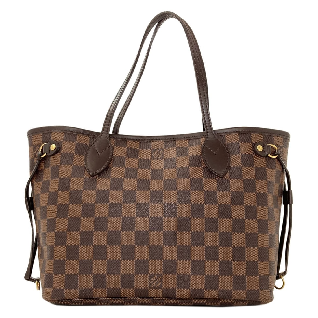 Louis Vuitton N51109 Never Full Pm Tote Bag Damier Canvas: Louis Vuitton N51109 Never Full Pm Tote Bag Damier Canvas Brown Damier canvas tote bag from LOUIS VUITTON, featuring the iconic Never Full Pm design. This classic style is made with high-quality exter