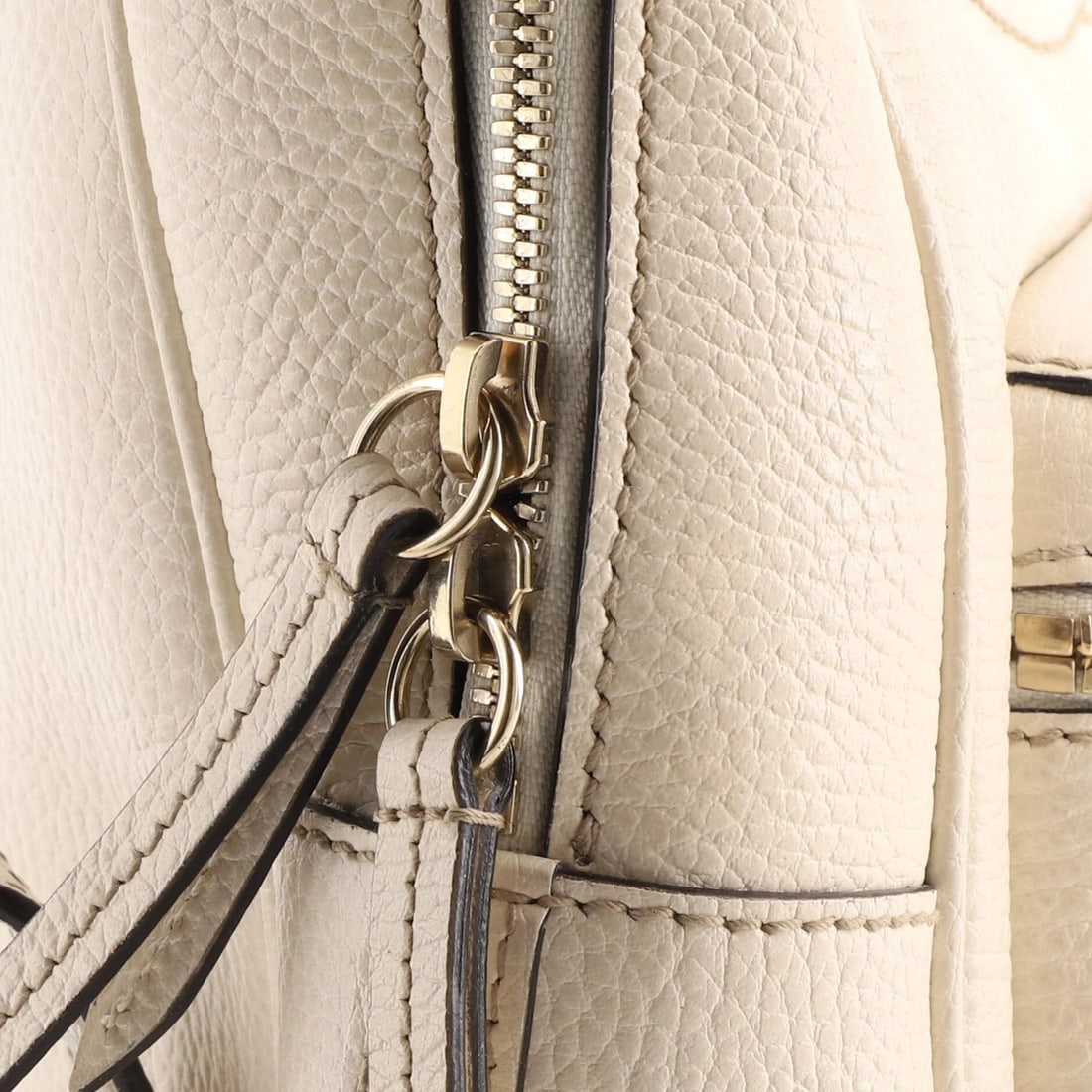 Gucci Chain Leather Backpack - 6