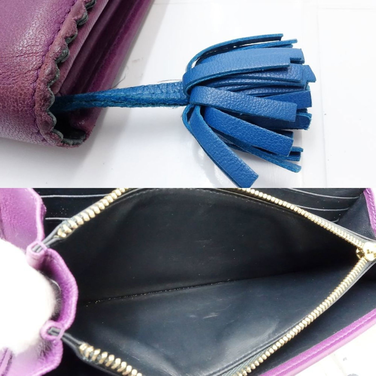 Long Wallet Bi Fold Leather - 8