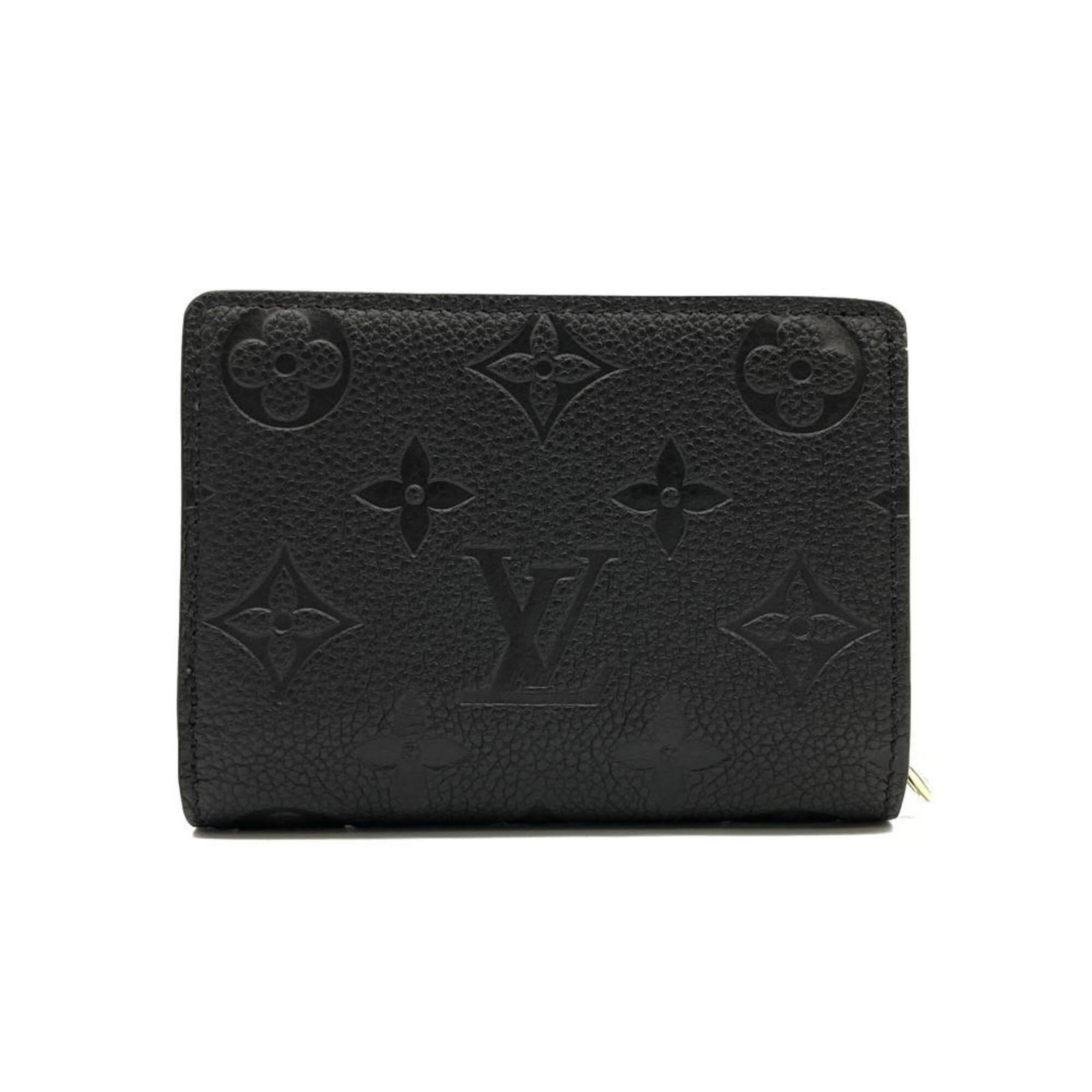 Louis Vuitton Wallet (Bi-Fold) Monogram Empreinte: Louis Vuitton Wallet (Bi-Fold) Monogram Empreinte Black Monogram Empreinte Louis Vuitton bi-fold wallet with classic design, featuring the iconic monogram pattern. Made from high-quality materials, th