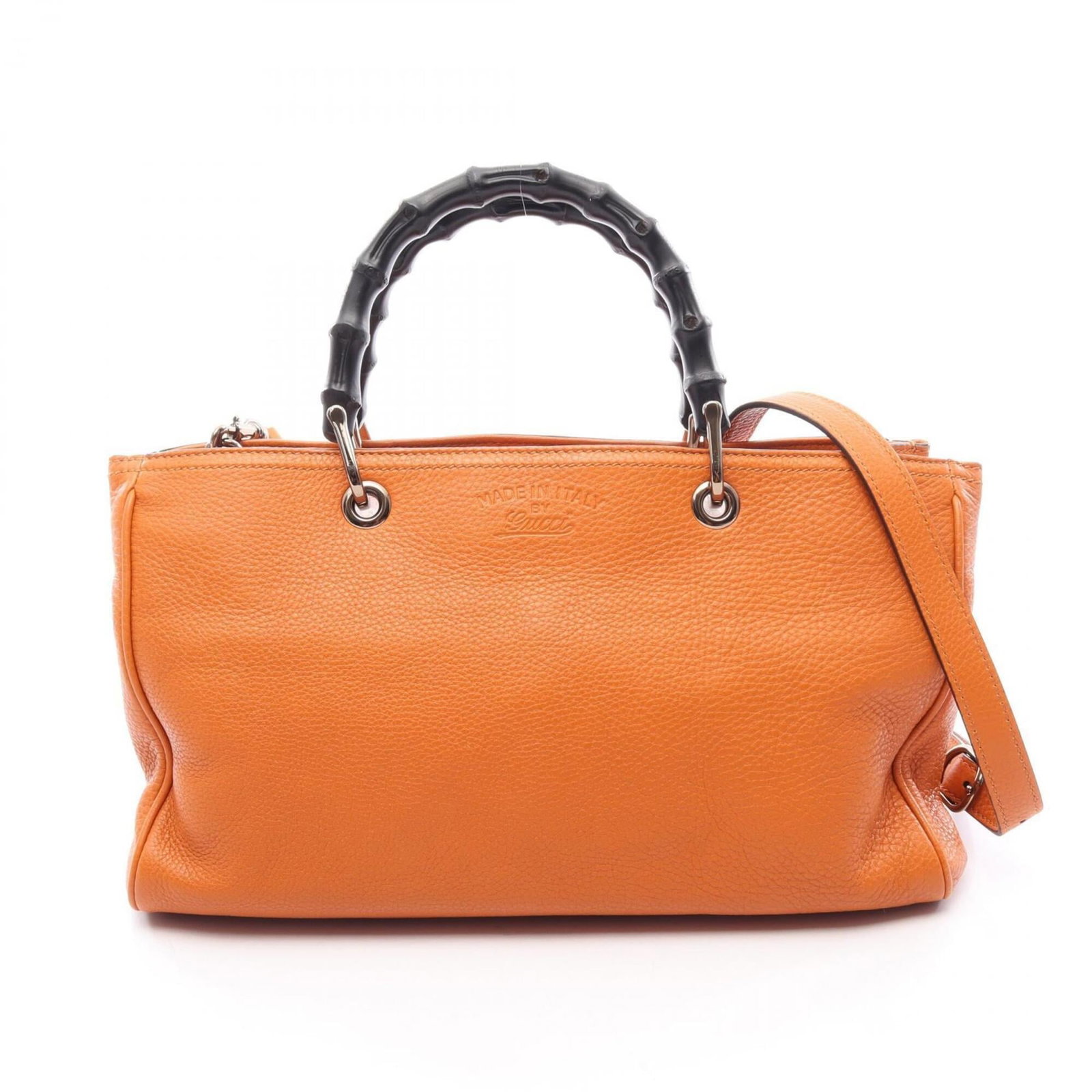 Handbag Leather Tote Gucci: Handbag Leather Tote Gucci Gucci's iconic leather tote bag boasts vibrant orange hues and sleek design, measuring 21cm x 33cm x 13cm. This stylish accessory features high-quality leather construction