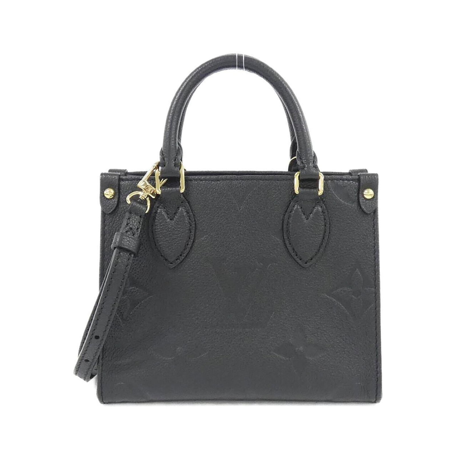 Louis Vuitton handbag monogram: Louis Vuitton handbag monogram Black Monogram Louis Vuitton Handbag Empreinte. The iconic monogram pattern, a hallmark of the brand's craftsmanship, adorns this sleek and sophisticated handbag. Measur