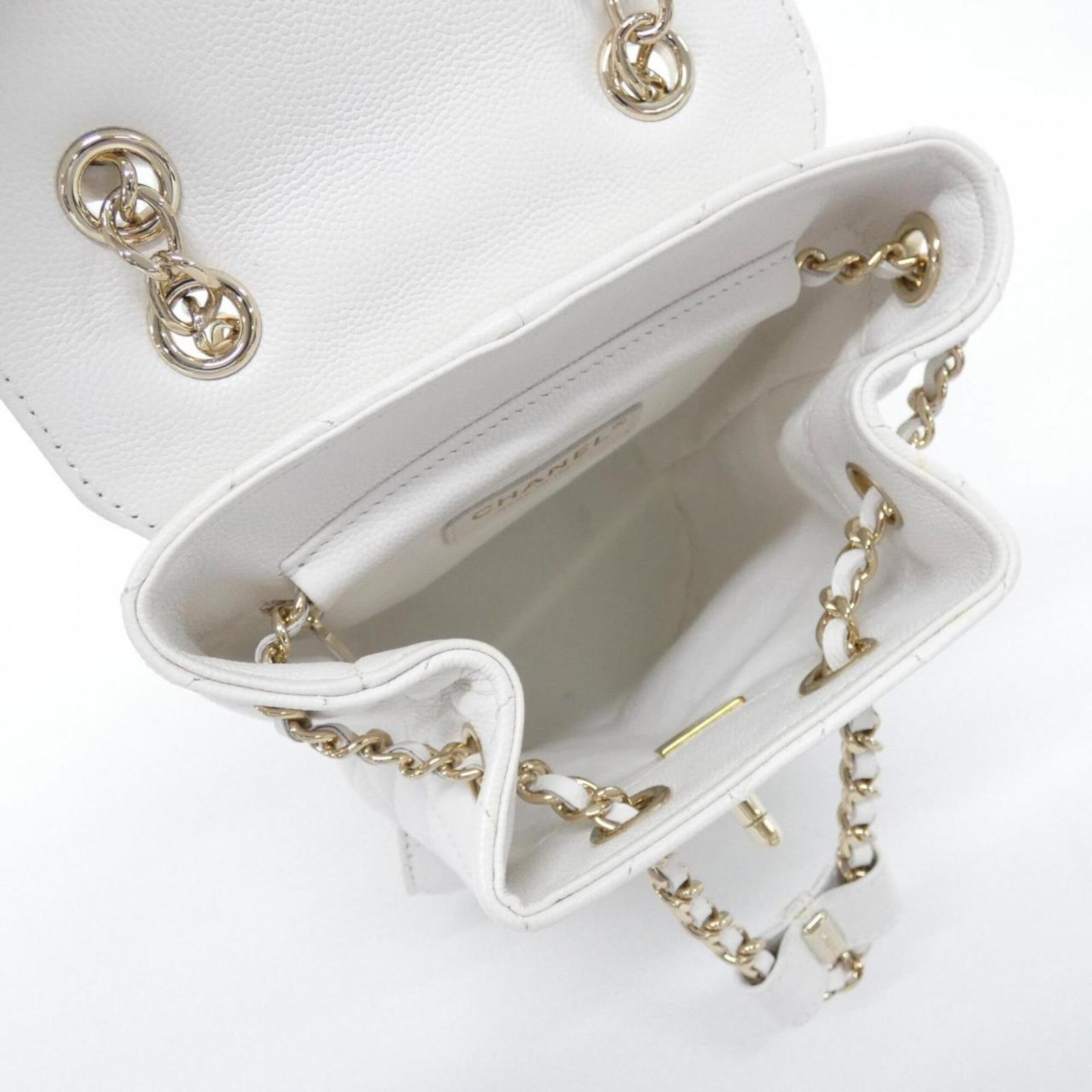 Calfskin Grained Backpack Chanel - 8