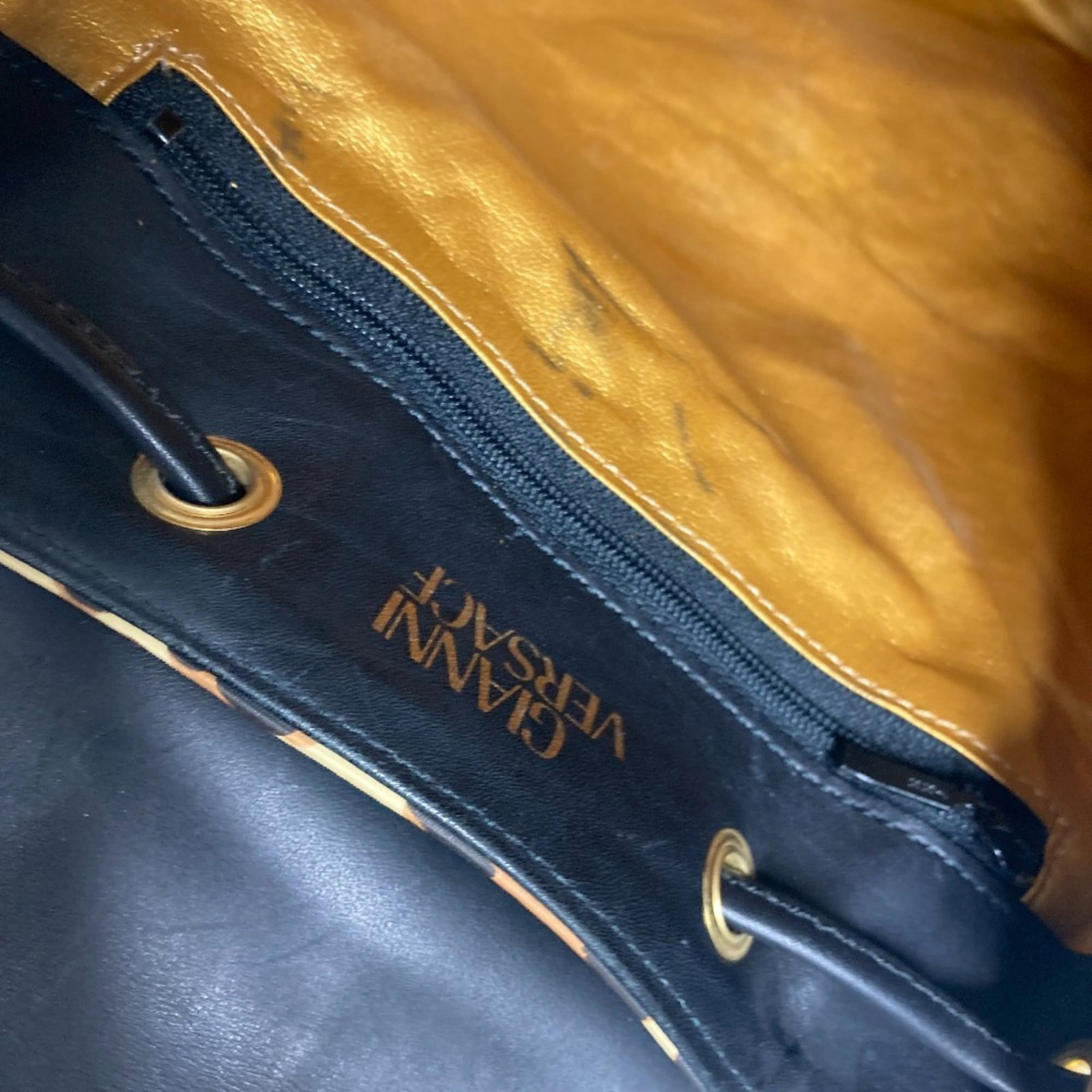 PVC Leather Versace Backpack - 13
