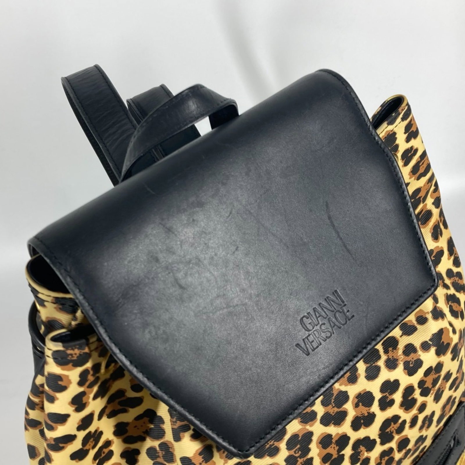 PVC Leather Versace Backpack - 9