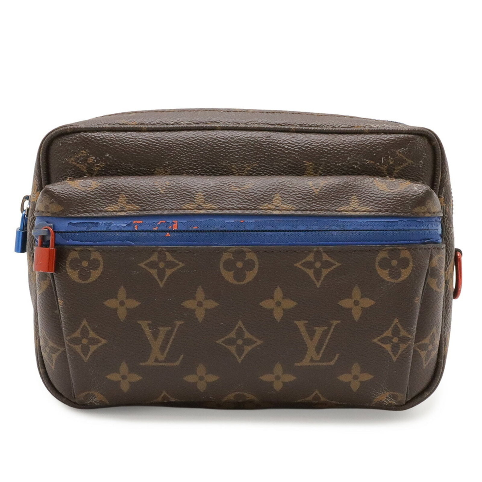 Fanny pack bag sling shoulder bag monogram canvas: Fanny pack bag sling shoulder bag monogram canvas Monogram canvas and blue, brown colors make this Louis Vuitton fanny pack bag sling shoulder bag stand out. With its signature monogram pattern and
