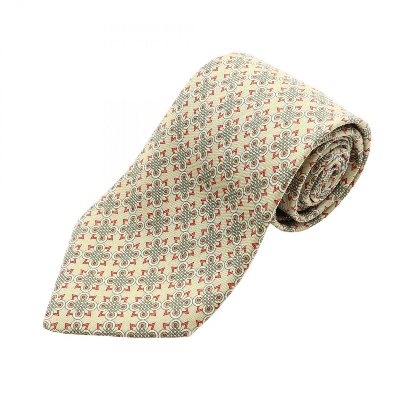 Hermes Cravat Silk: Hermes Cravat Silk Silk cravat from the renowned French fashion house Hermes, available in green and multi-color designs. This luxurious piece measures 143cm in total length, showcasing the brand's