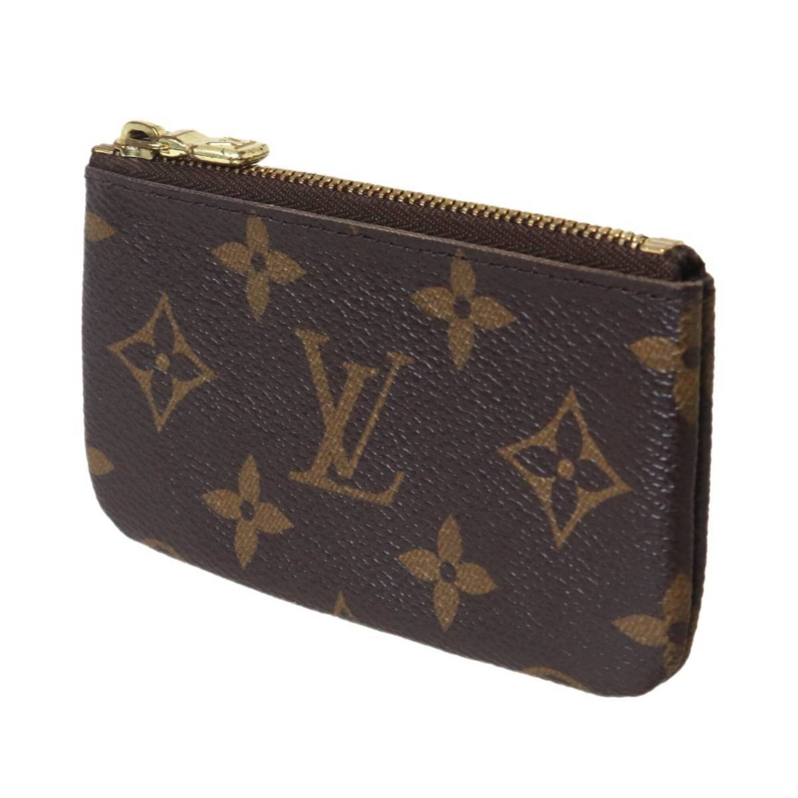 Louis Vuitton Purse Coin Case Monogram: Louis Vuitton Purse Coin Case Monogram Monogrammed with iconic Louis Vuitton style, this brown coin case features the signature monogram pattern and a secure zipper closure. Made from high-quality