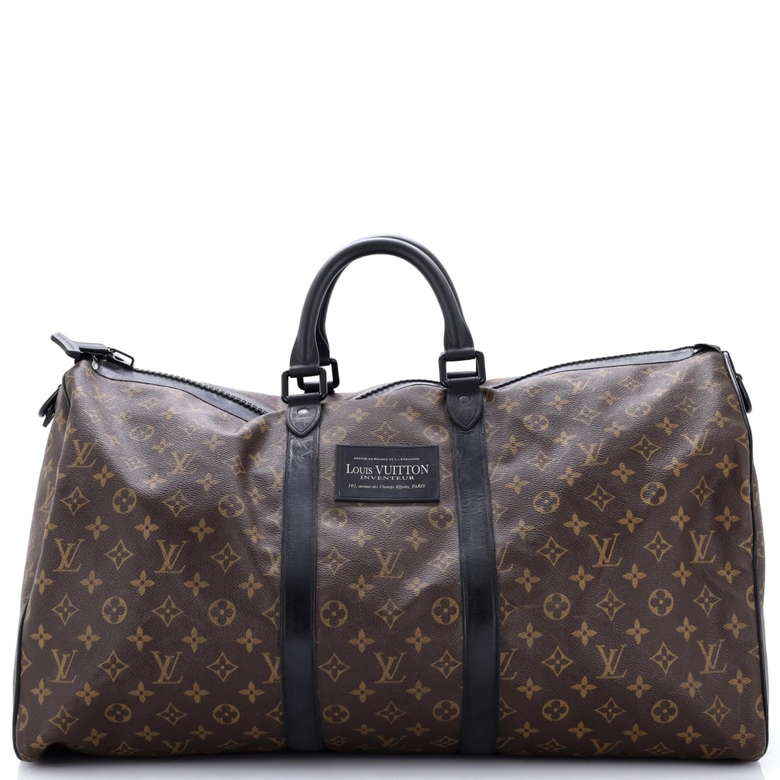 Waterproof bag monogram canvas bandouliere keepall Louis Vuitton: Waterproof bag monogram canvas bandouliere keepall Louis Vuitton Canvas-coated canvas plain Louis Vuitton bandouliere keepall bag with monogram design, featuring brown exterior and interior. The bag