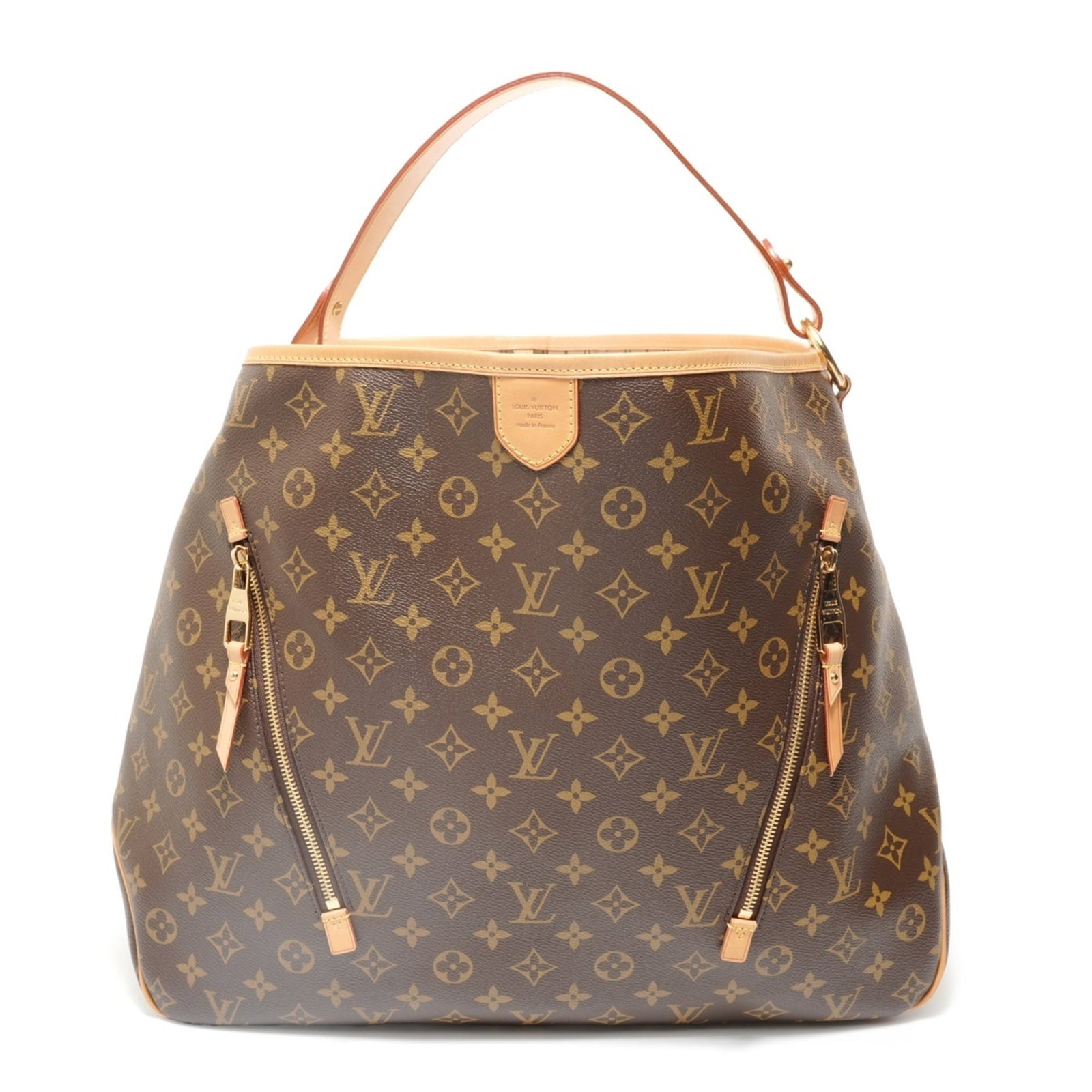 Shoulder Bag Monogram By Louis Vuitton: Shoulder Bag Monogram By Louis Vuitton The Louis Vuitton Monogram Shoulder Bag boasts a classic design with bold monogram patterns, crafted from high-quality brown material. Measuring 35cm x 45cm x