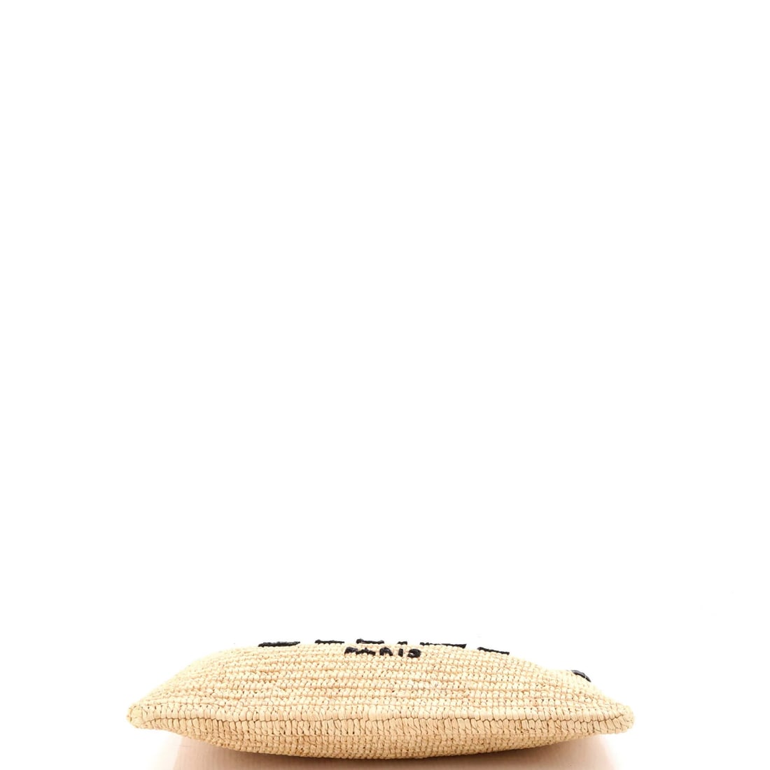Raffia with Sequins Logo Large Pouch Zip Celine - 4