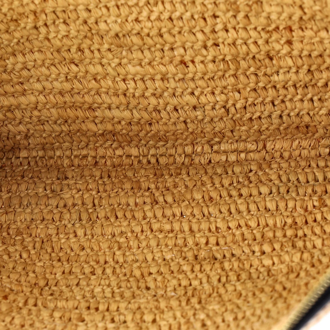 Raffia with Sequins Logo Large Pouch Zip Celine - 5