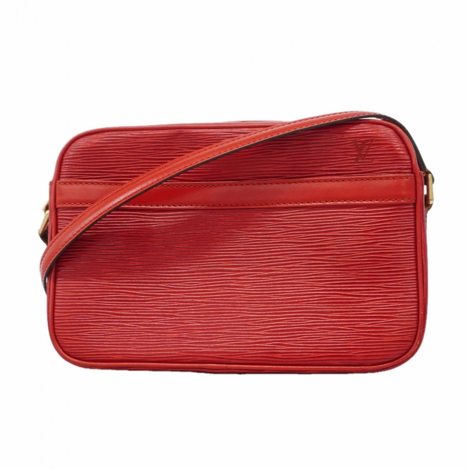 Shoulder bag from Louis Vuitton: Shoulder bag from Louis Vuitton Castilian red accents add a pop of color to this classic Louis Vuitton shoulder bag, crafted with attention to detail and timeless design. Measuring 15cm x 22cm x 6cm,