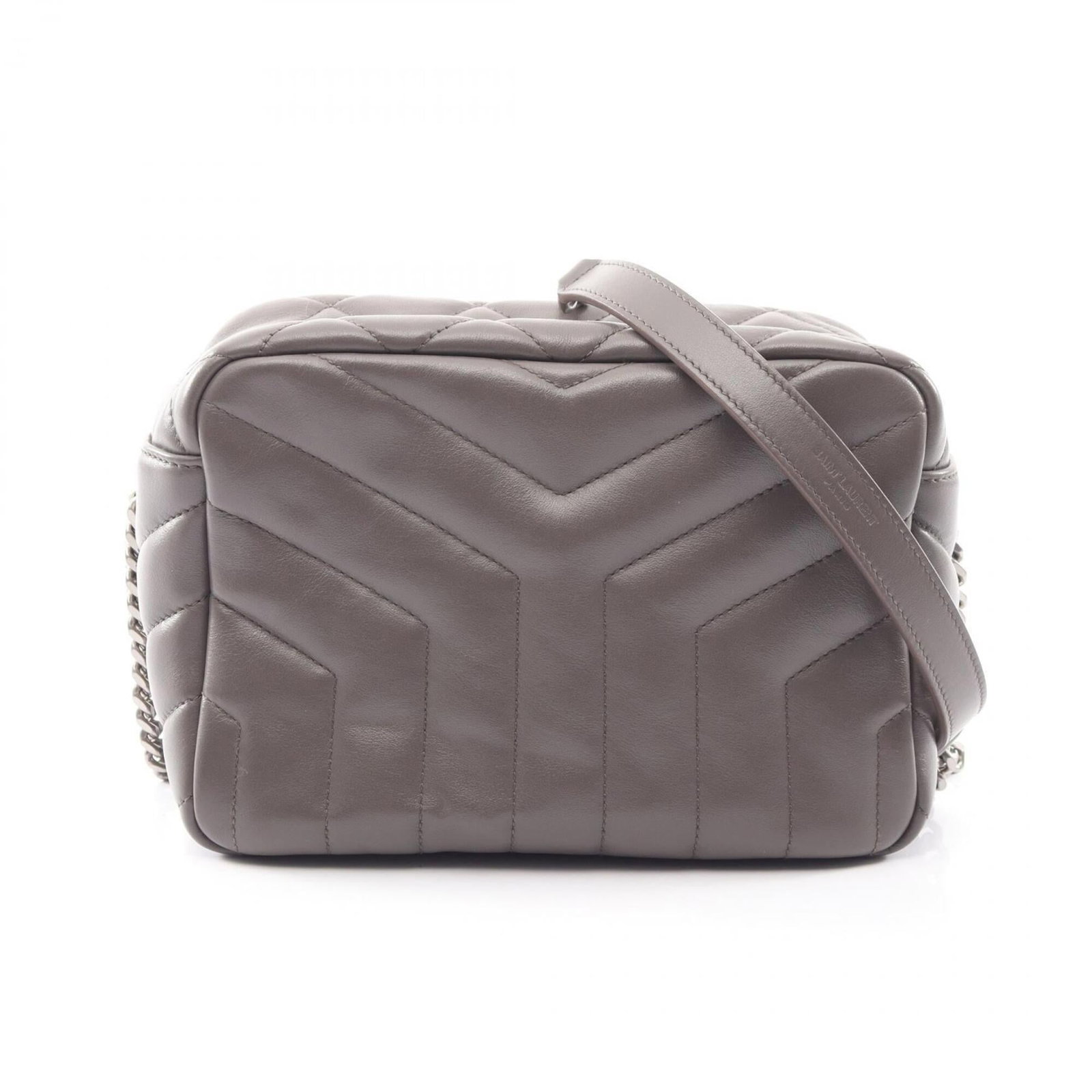 Saint Laurent Yves Handbag Leather Shoulder Bag: Saint Laurent Yves Handbag Leather Shoulder Bag Gray leather shoulder bag with dimensions 15cm x 20cm x 10cm, perfect for everyday use. This Yves Saint Laurent MPN 574102 handbag features