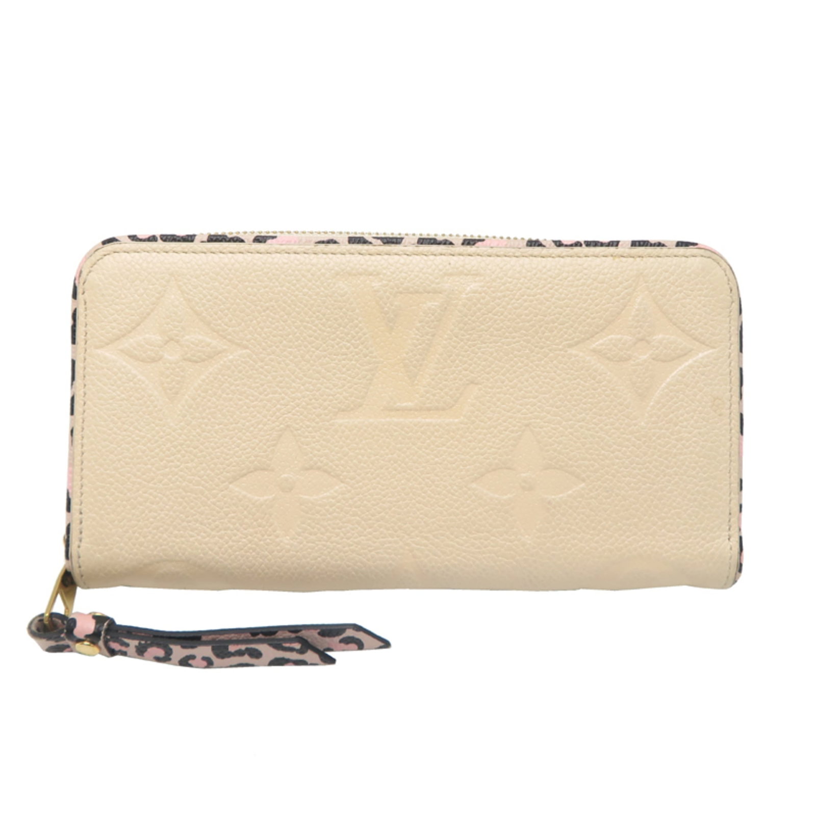 Louis Vuitton Long Wallet (Bi-Fold) Monogram Empreinte: Louis Vuitton Long Wallet (Bi-Fold) Monogram Empreinte Monogram Empreinte leather adds a touch of timeless elegance to this bi-fold long wallet from Louis Vuitton, featuring a classic beige color and 
