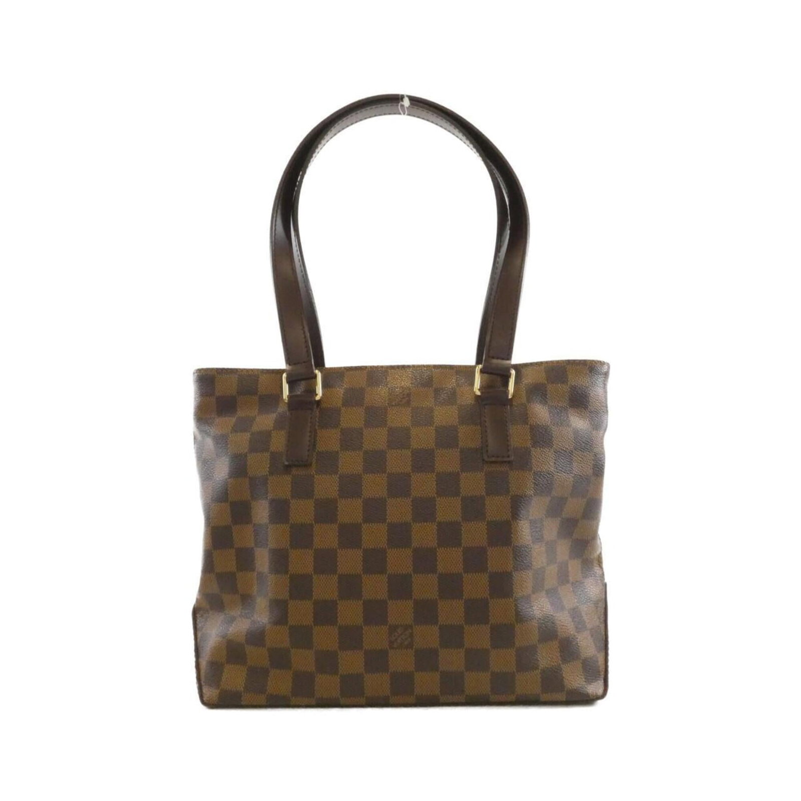 Canvas Coated Louis Vuitton Handbag: Canvas Coated Louis Vuitton Handbag Canvas Coated Louis Vuitton Handbag - A stylish and elegant accessory, this Ebene-colored handbag features gold hardware and coated canvas material. Measuring 25cm