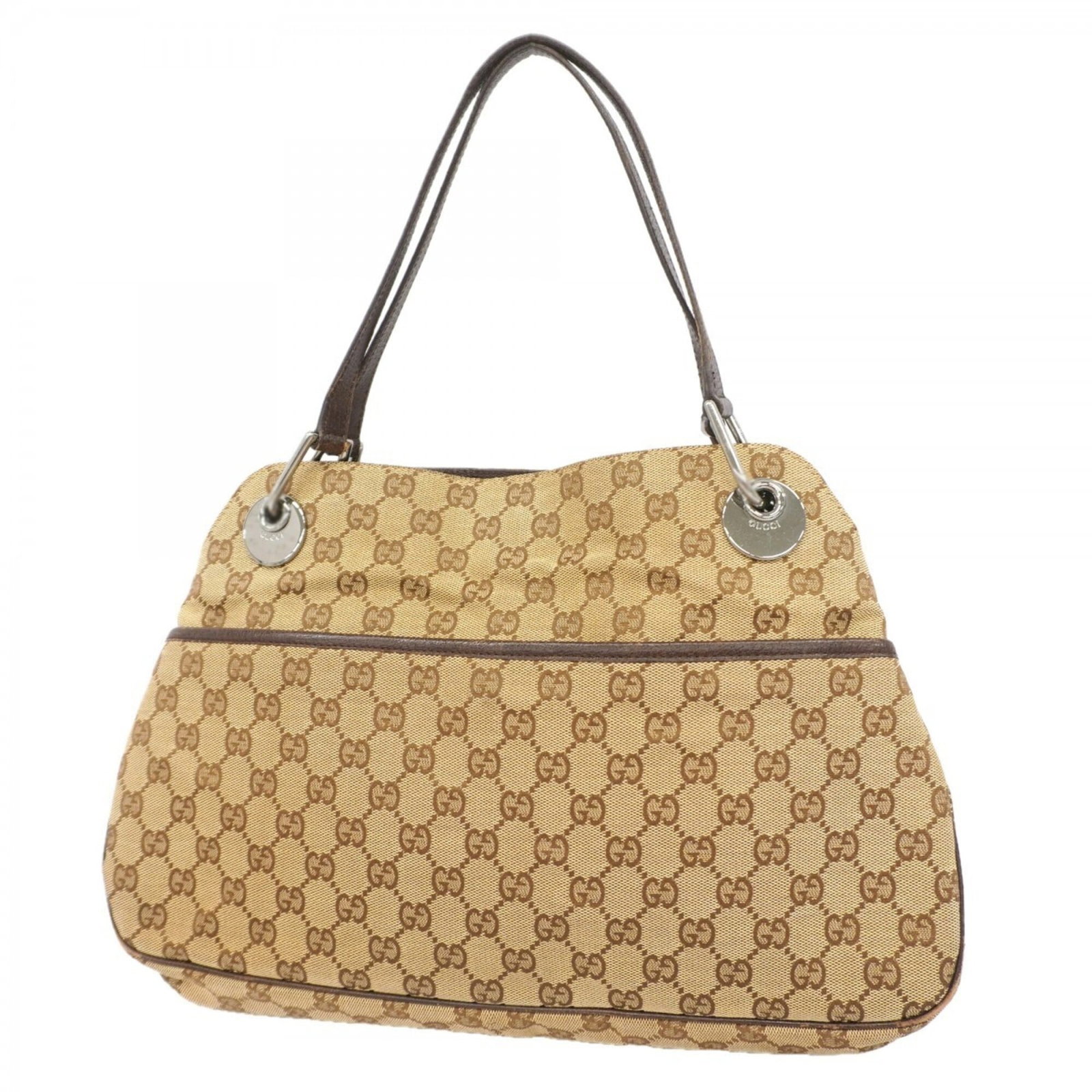 Gucci Tote Bag Canvas: Gucci Tote Bag Canvas Canvas tote bag from Gucci, featuring a classic beige color and a signature. Made from high-quality canvas material, this bag measures 24cm x 37cm x 7cm. The iconic brand's signa