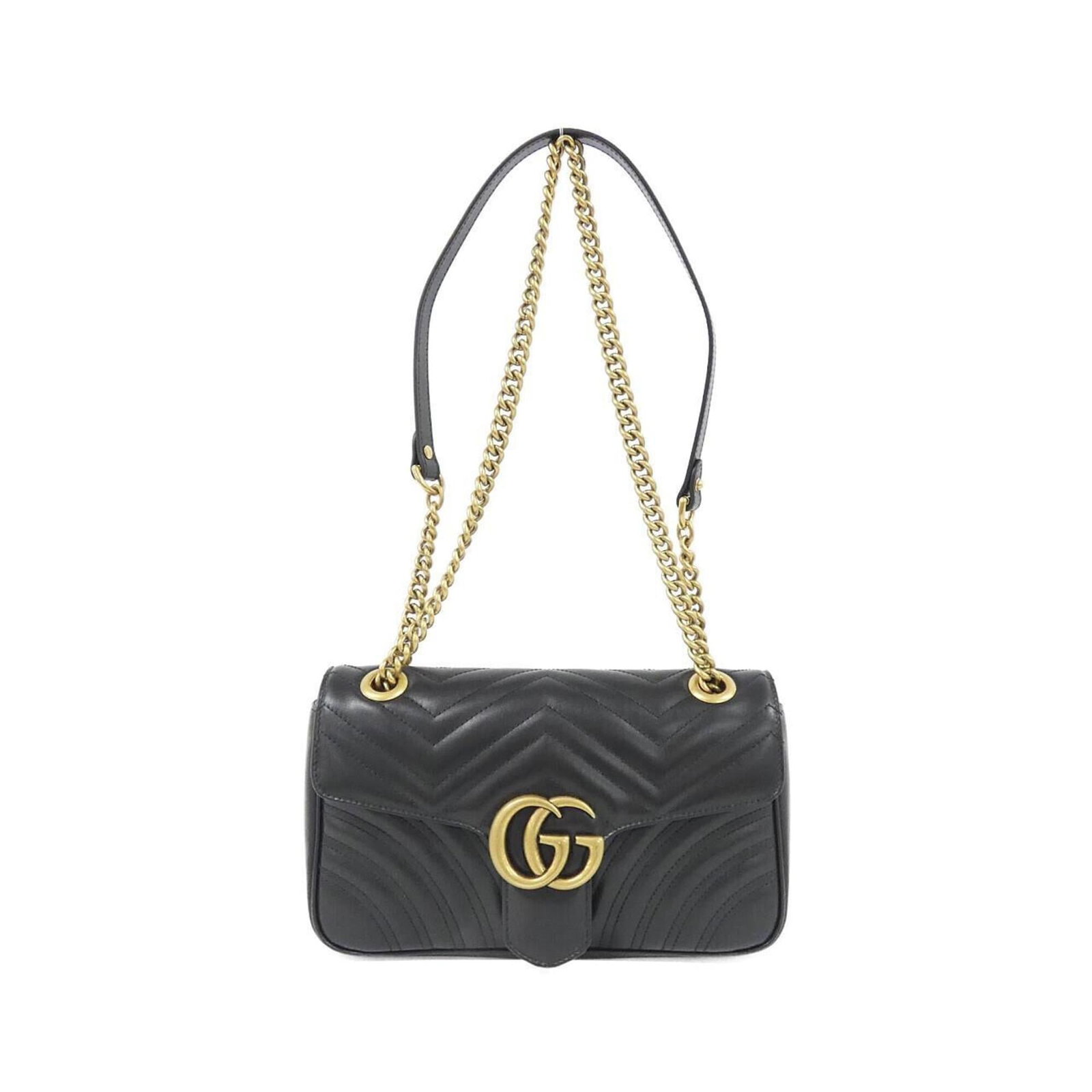 Gucci Shoulder Bag Quilting: Gucci Shoulder Bag Quilting Quilting techniques meet luxury design in this Gucci GG Marmont shoulder bag, crafted with black quilting and gold hardware. Measuring 15cm x 26cm x 7cm, it features adjust