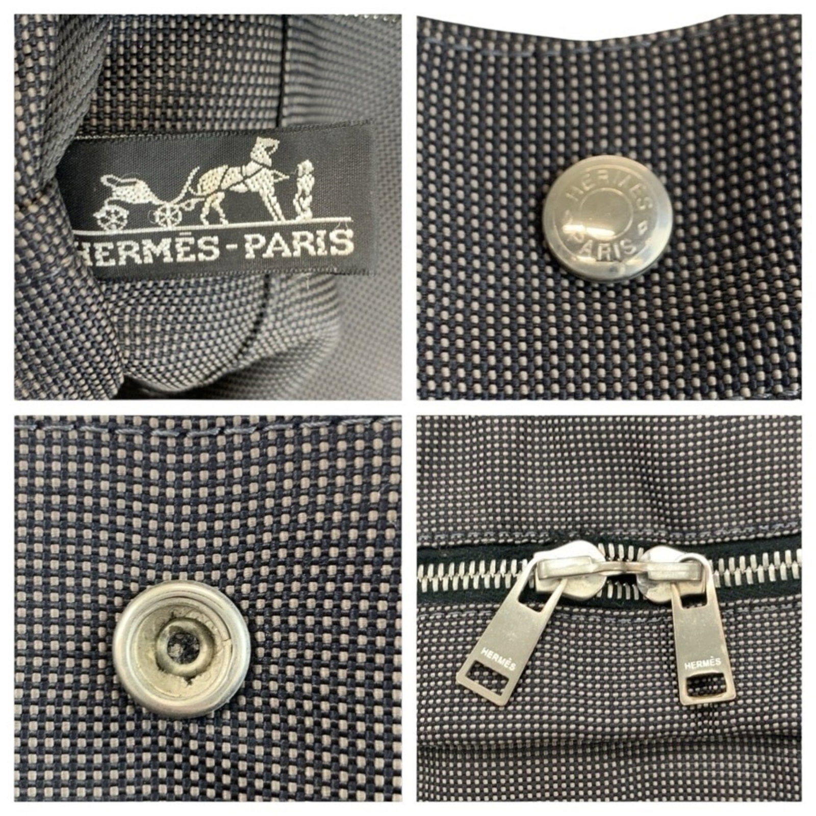 Polyester Polyamide Handbag Tote Hermes - 3