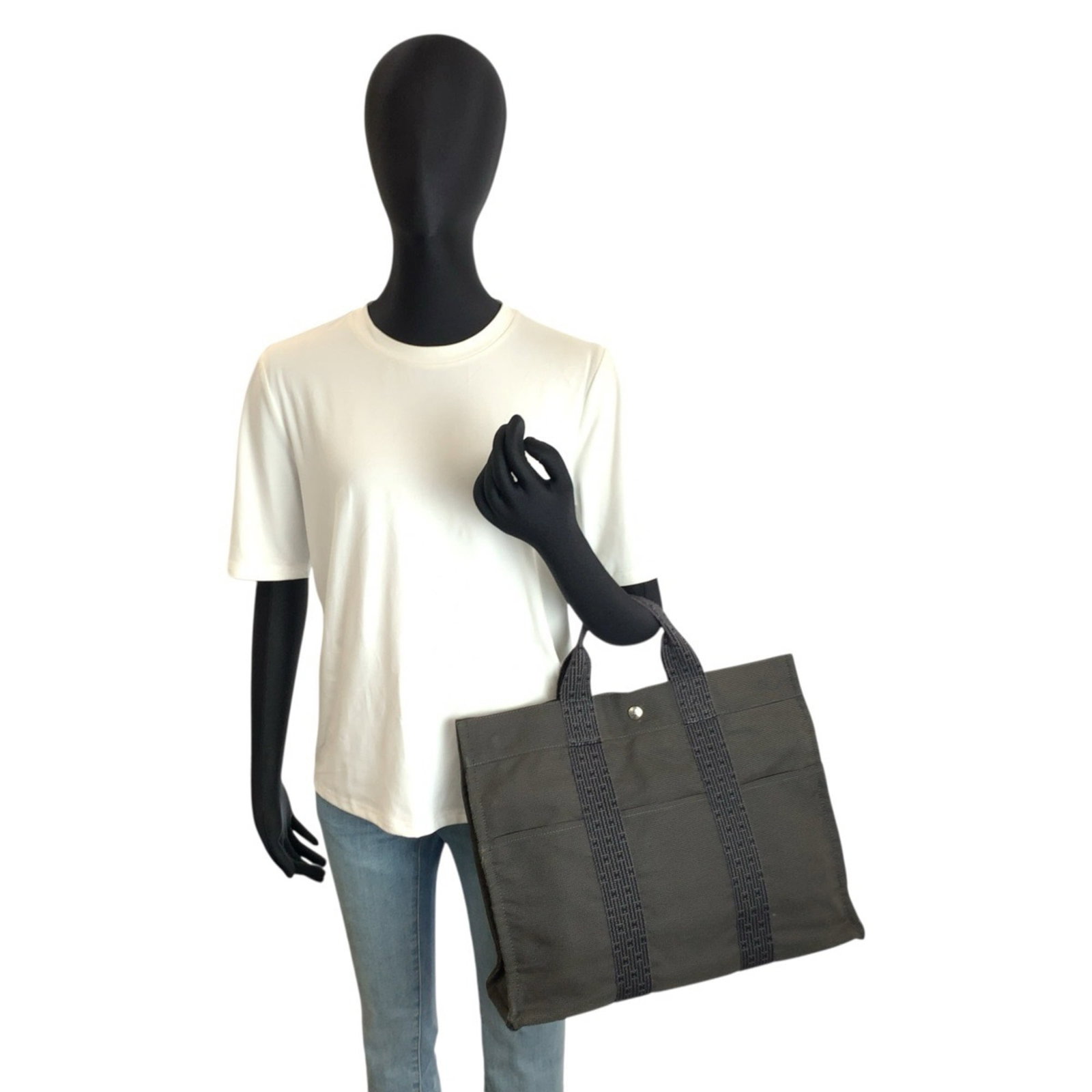 Polyester Polyamide Handbag Tote Hermes - 7