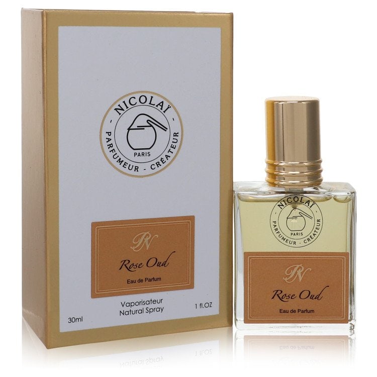 Nicolai Rose Oud by Nicolai Eau De Parfum Spray (Unisex) 1 oz: Nicolai Rose Oud by Nicolai Eau De Parfum Spray (Unisex) 1 oz Raspberry, osmanthus and artemisia create a fresh opening in Nicolai Rose Oud, a fragrance for both men and women that works well year-rou