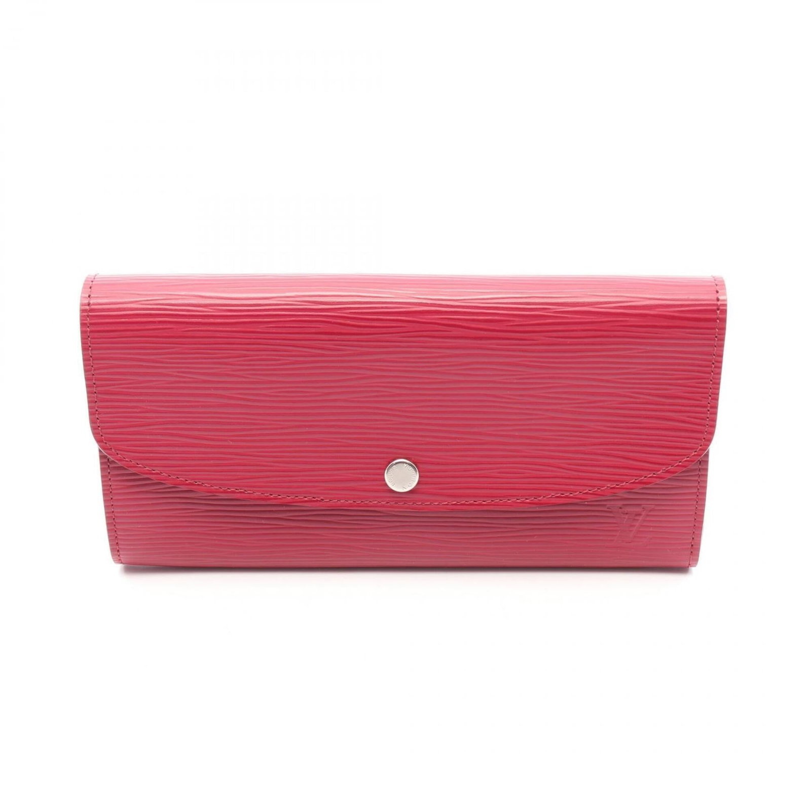 Epi Leather Bi Fold Wallet Louis Vuitton: Epi Leather Bi Fold Wallet Louis Vuitton Epi leather bi-fold wallet in pink, measuring 10cm x 19cm x 2cm. This Louis Vuitton design showcases the iconic Epi leather material, a signature element of