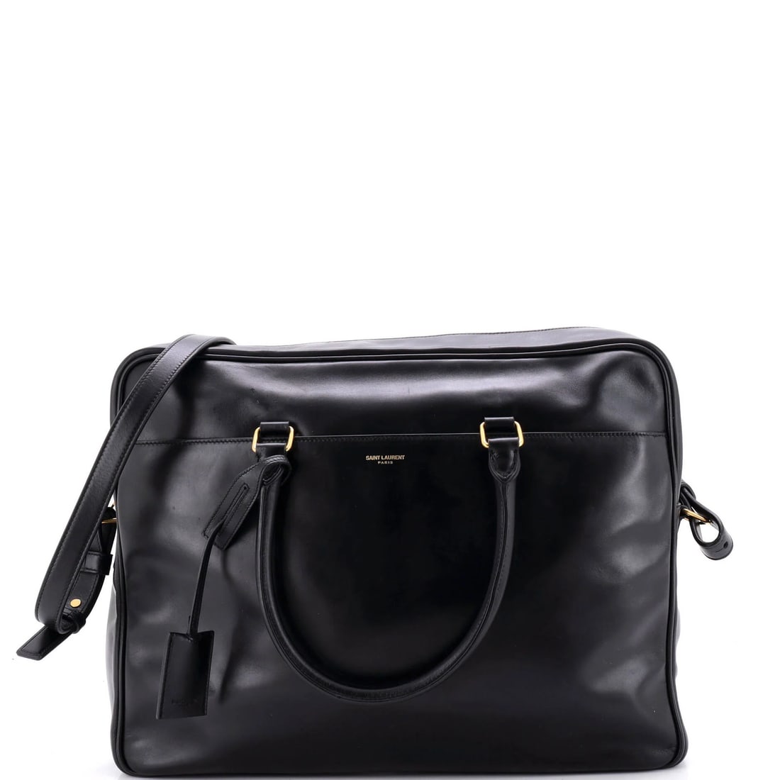 Laurent Saint Classic Duffle Briefcase Leather (1 of 6)
