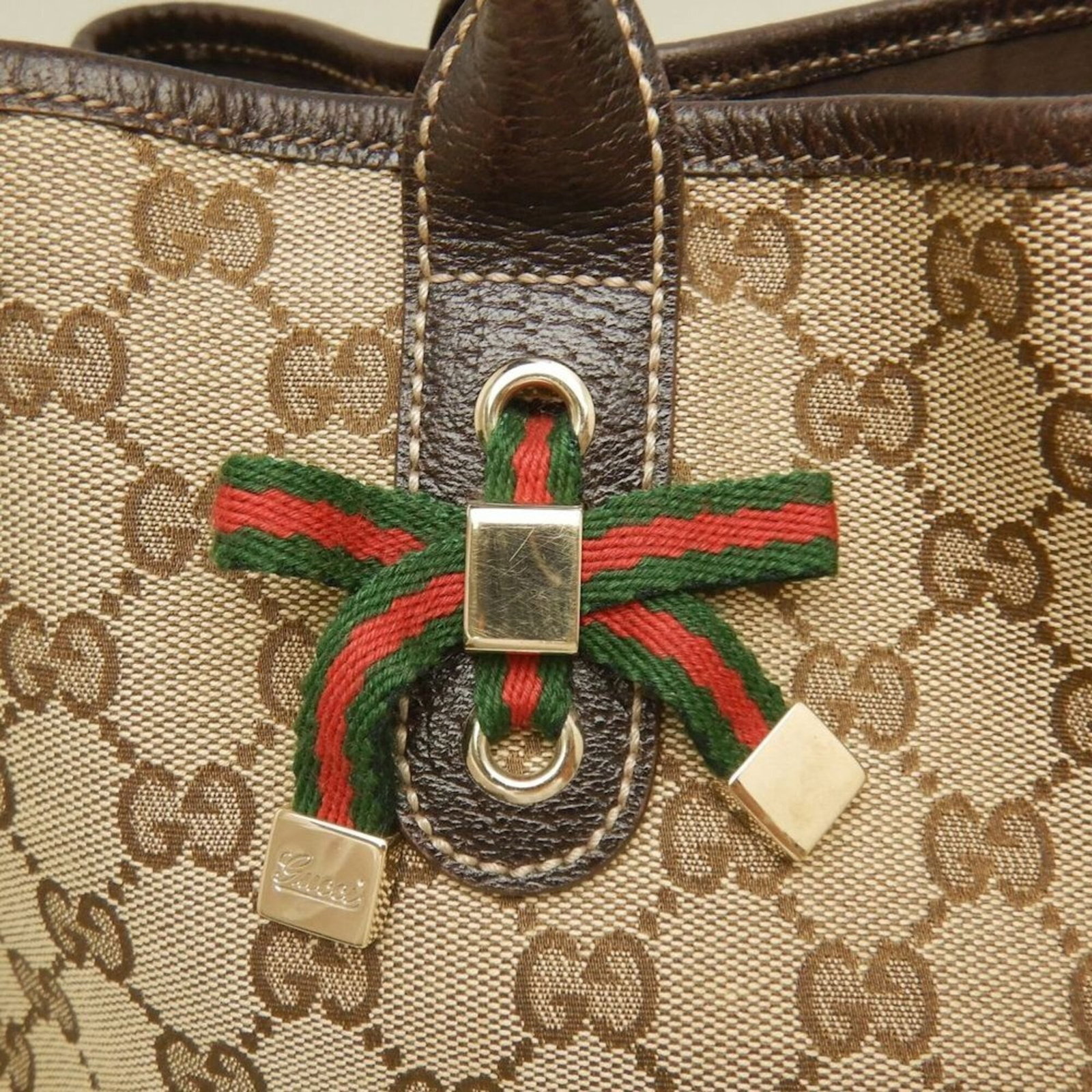 Canvas Leather bag Gucci Tote - 11