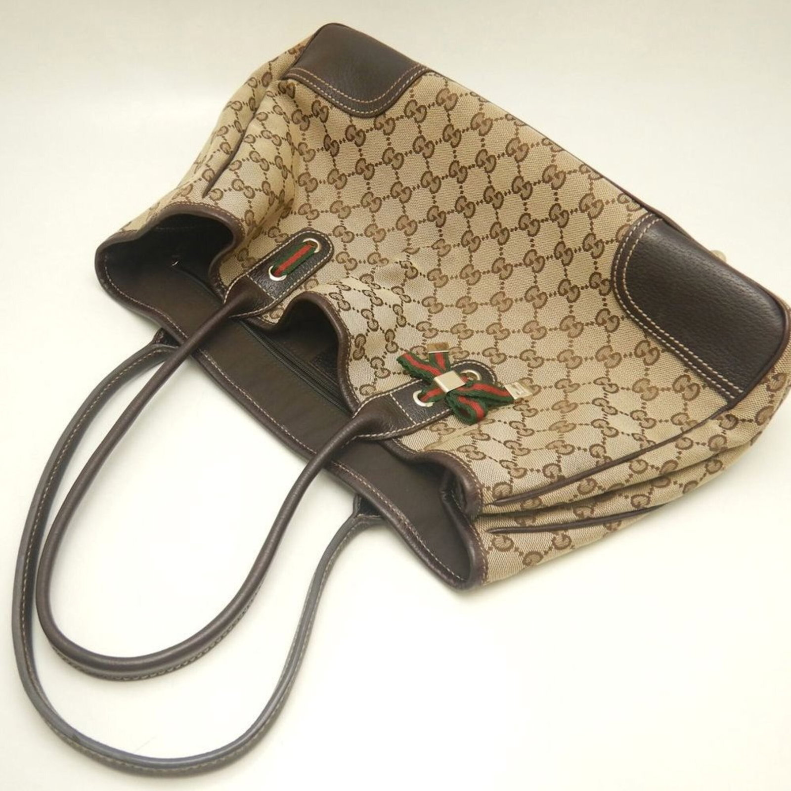 Canvas Leather bag Gucci Tote - 20