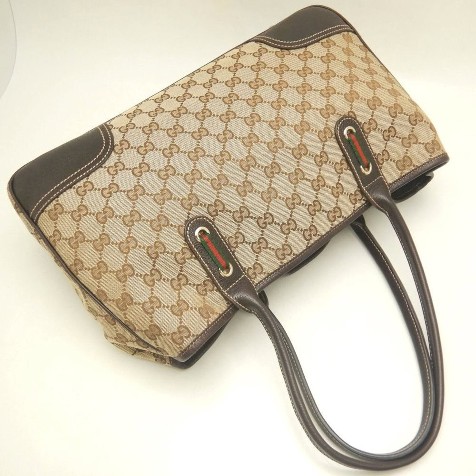Canvas Leather bag Gucci Tote - 3