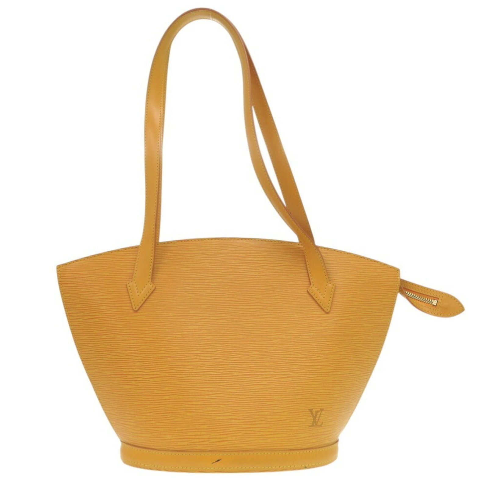 Vuitton Leather Epi Bag Shoulder Louis: Vuitton Leather Epi Bag Shoulder Louis Yellow Epi leather shoulder bag from Louis Vuitton, France. Measuring 24.5cm x 10cm x 9.64'' x 3.93'', this bag features the iconic Epi leather material. Item