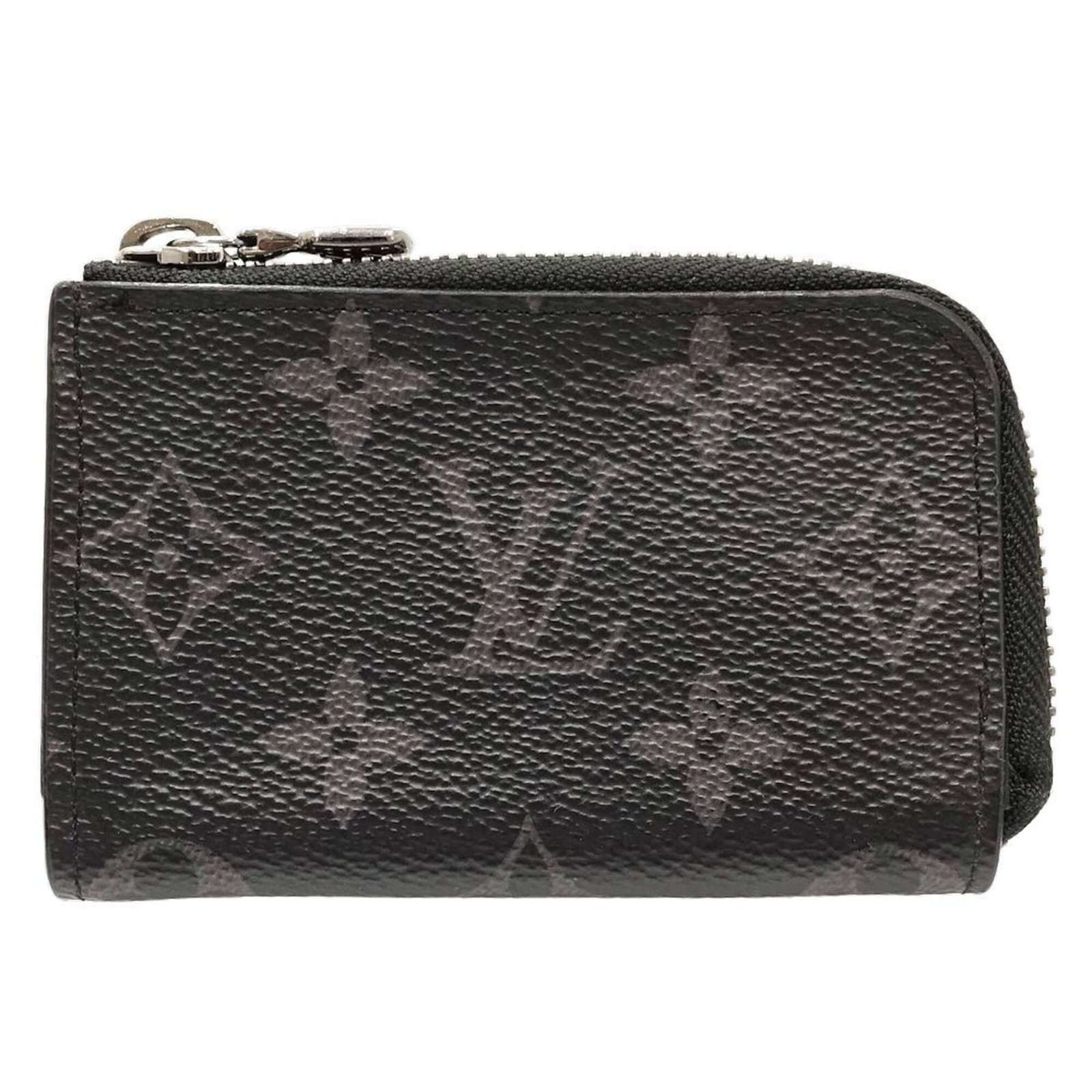 Monogram Eclipse Purse Case Coin Vuitton Louis: Monogram Eclipse Purse Case Coin Vuitton Louis Monogram Eclipse Purse Case Coin Vuitton Louis - A sleek and sophisticated accessory, this coin purse features the iconic Monogram Eclipse design in blac