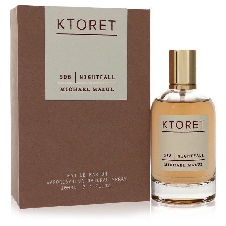 Ktoret 508 Nightfall by Michael Malul Eau De Parfum Spray 3.4 oz: Ktoret 508 Nightfall by Michael Malul Eau De Parfum Spray 3.4 oz Ktoret 508 Nightfall by Michael Malul Eau De Parfum Spray 3.4 oz features refreshing apricot and bergamot top notes, a touch of pink