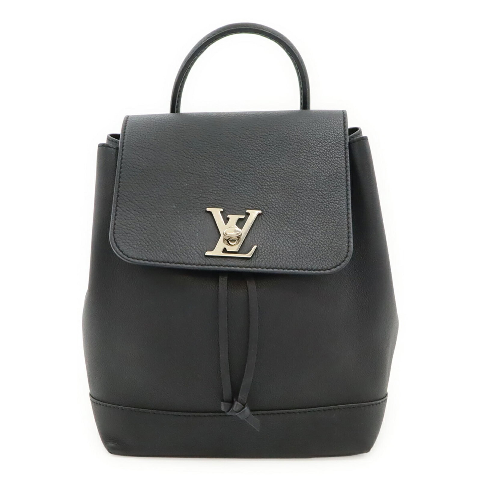 Leather Louis Vuitton Backpack: Leather Louis Vuitton Backpack Leather Louis Vuitton Backpack, made from high-quality Calf leather, features a classic design with clean lines and a timeless Noir color. Measuring 26.5cm x 21cm x