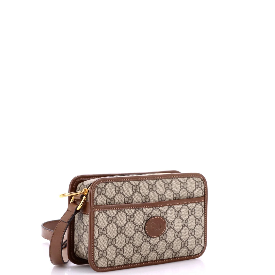 Coated canvas mini bag camera patch interlocking GG Gucci - 2