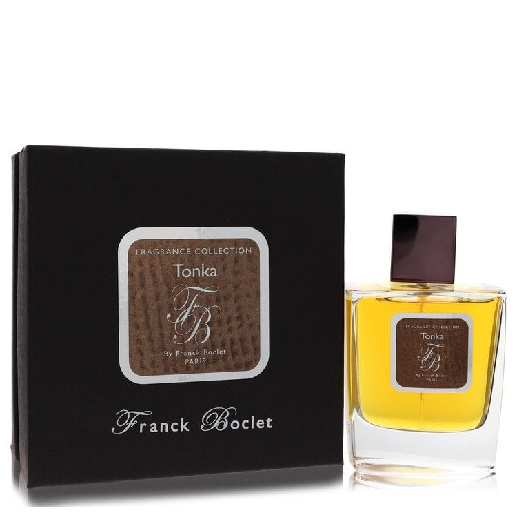 Franck Boclet Tonka by Franck Boclet Eau De Parfum Spray (Unisex) 3.4 oz: Franck Boclet Tonka by Franck Boclet Eau De Parfum Spray (Unisex) 3.4 oz Energizing top notes of lemon, ginger and fig leaf form the opening of Franck Boclet Tonka, a woody and spicy fragrance for