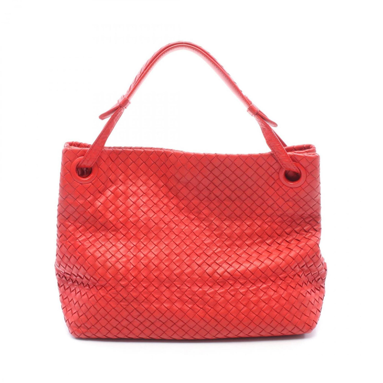 Bottega Veneta Handbag Tote Bag Leather: Bottega Veneta Handbag Tote Bag Leather Bottega Veneta's signature red leather tote bag boasts its classic design and timeless elegance. With its spacious interior and sturdy construction, this